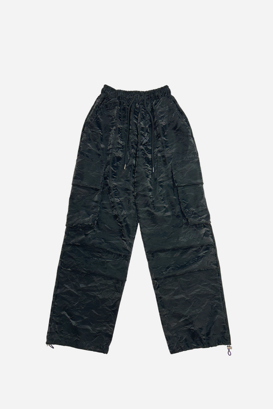 By Attention Bomber Stormy Parachute Pants Black | ODD EVEN