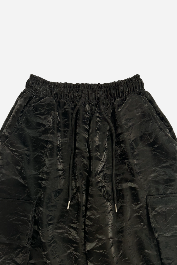 By Attention Bomber Stormy Parachute Pants Black | ODD EVEN