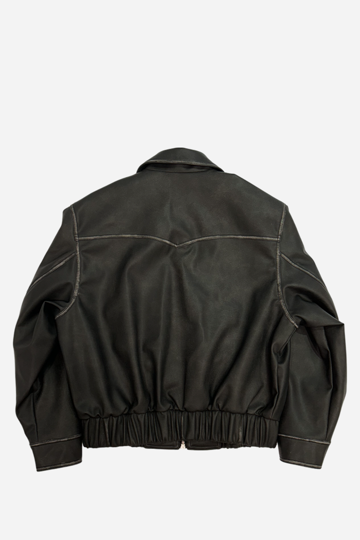 Kiimuir Brooklyn Vegan Leather Jacket Black