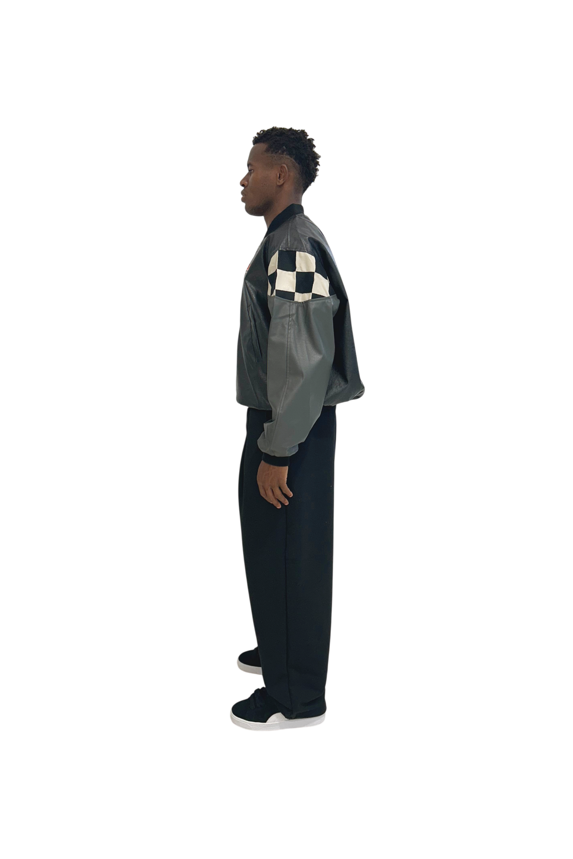 By Attention Burn Racing Jacket Black | ODD EVEN
