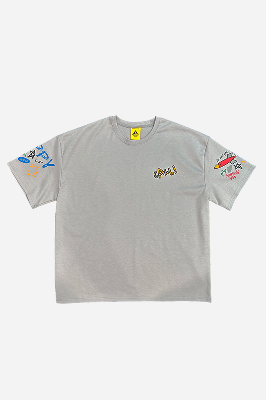 By Attention CALL! T-Shirt Grey | ODD EVEN