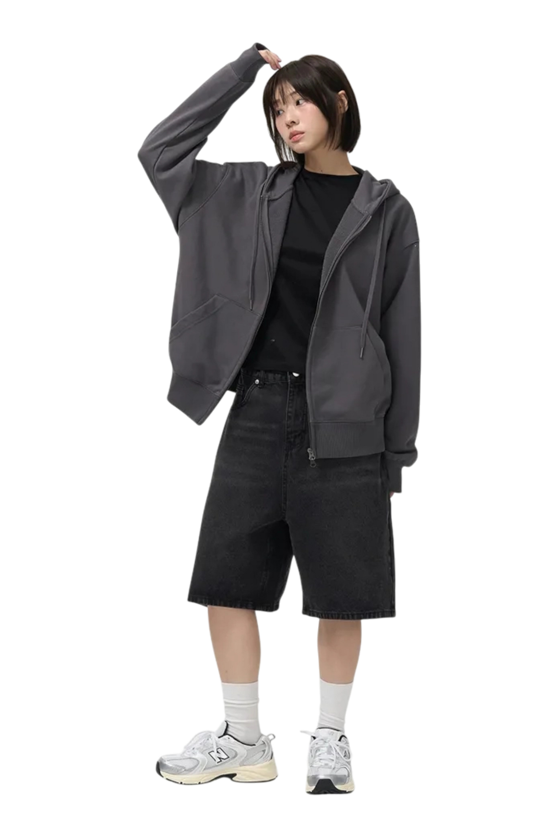 Toffee Cactus Jorts Black | ODD EVEN