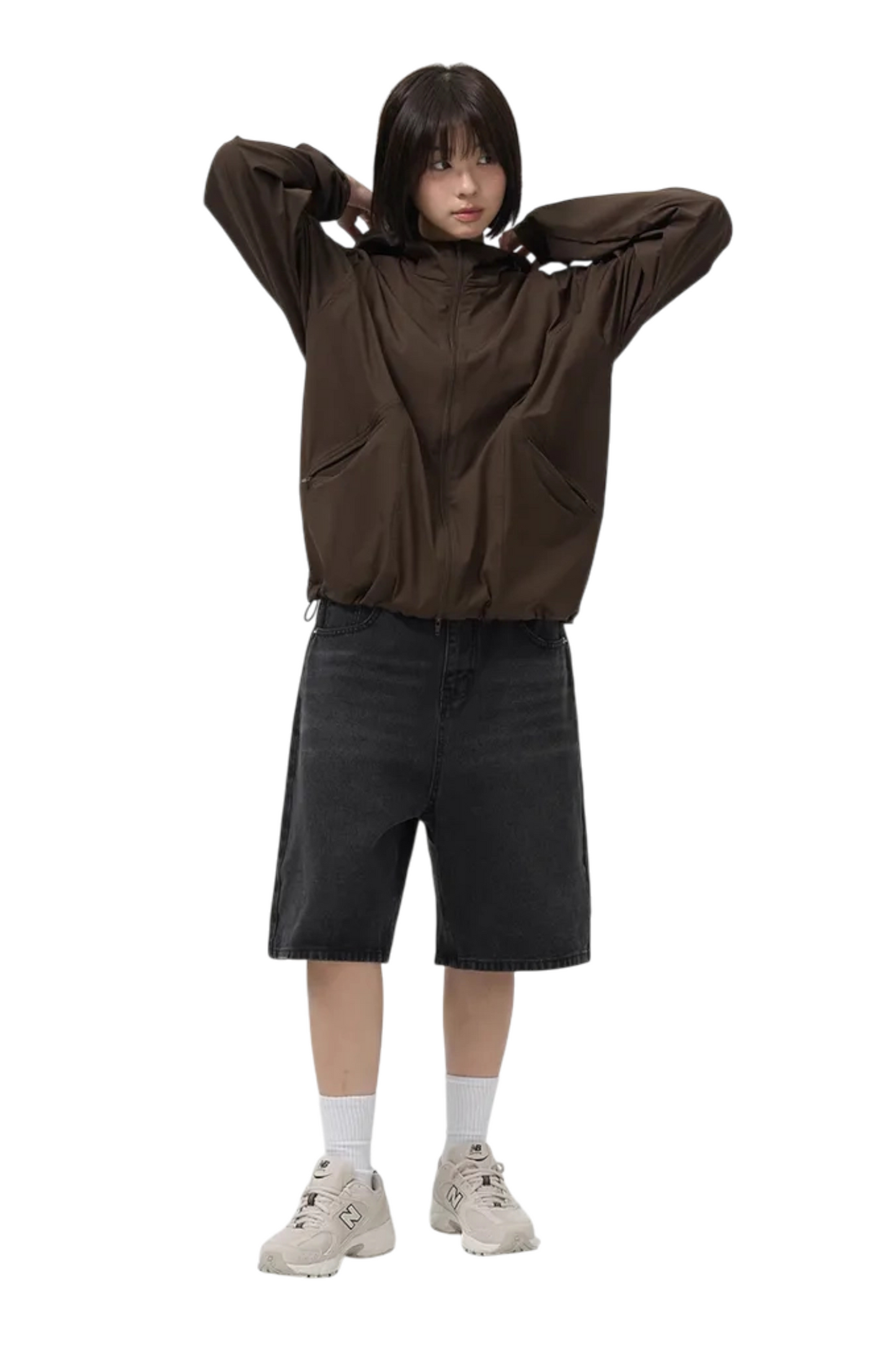 Toffee Cactus Jorts Black | ODD EVEN