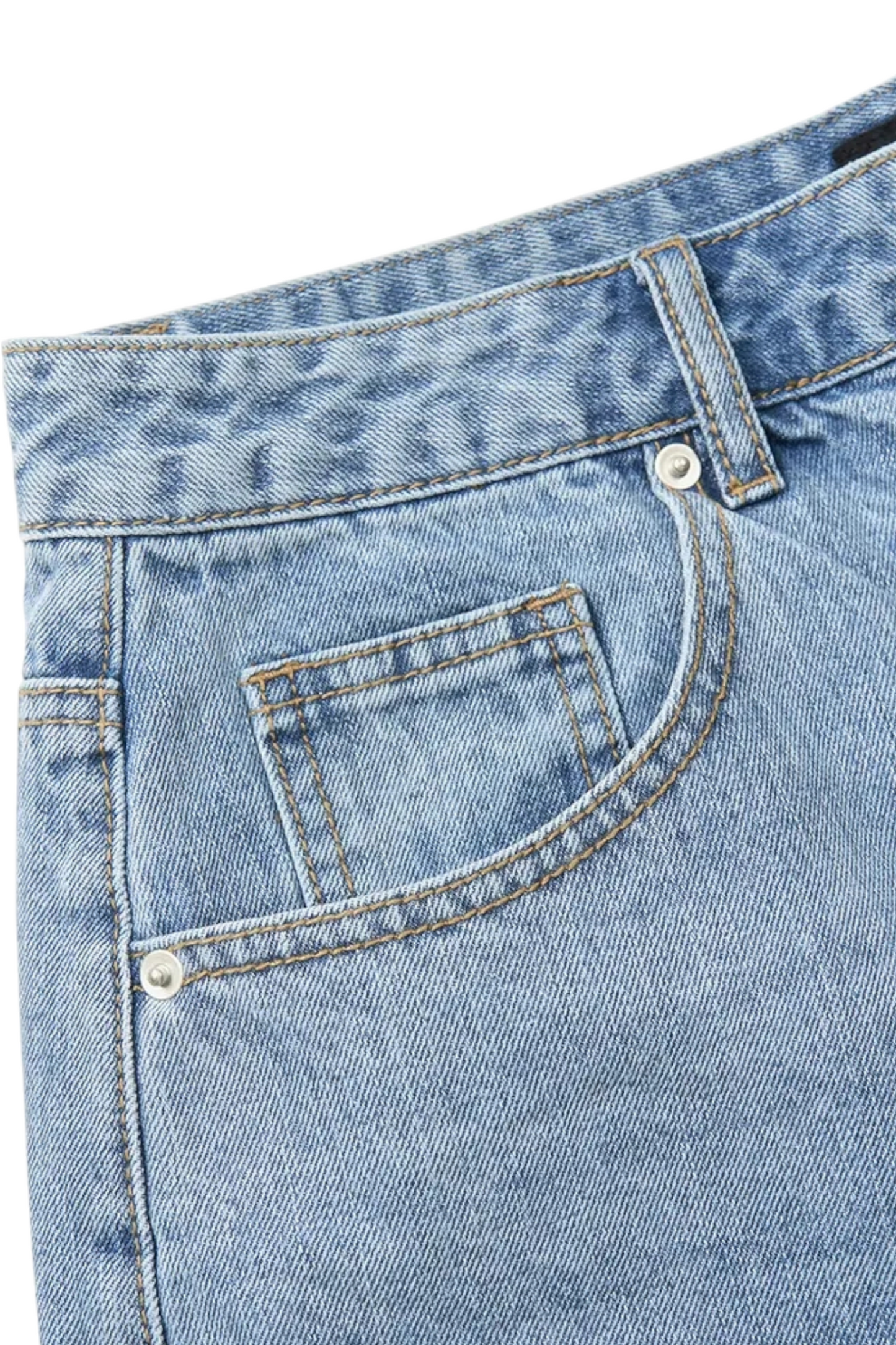 Toffee Cactus Jorts Light Blue | ODD EVEN