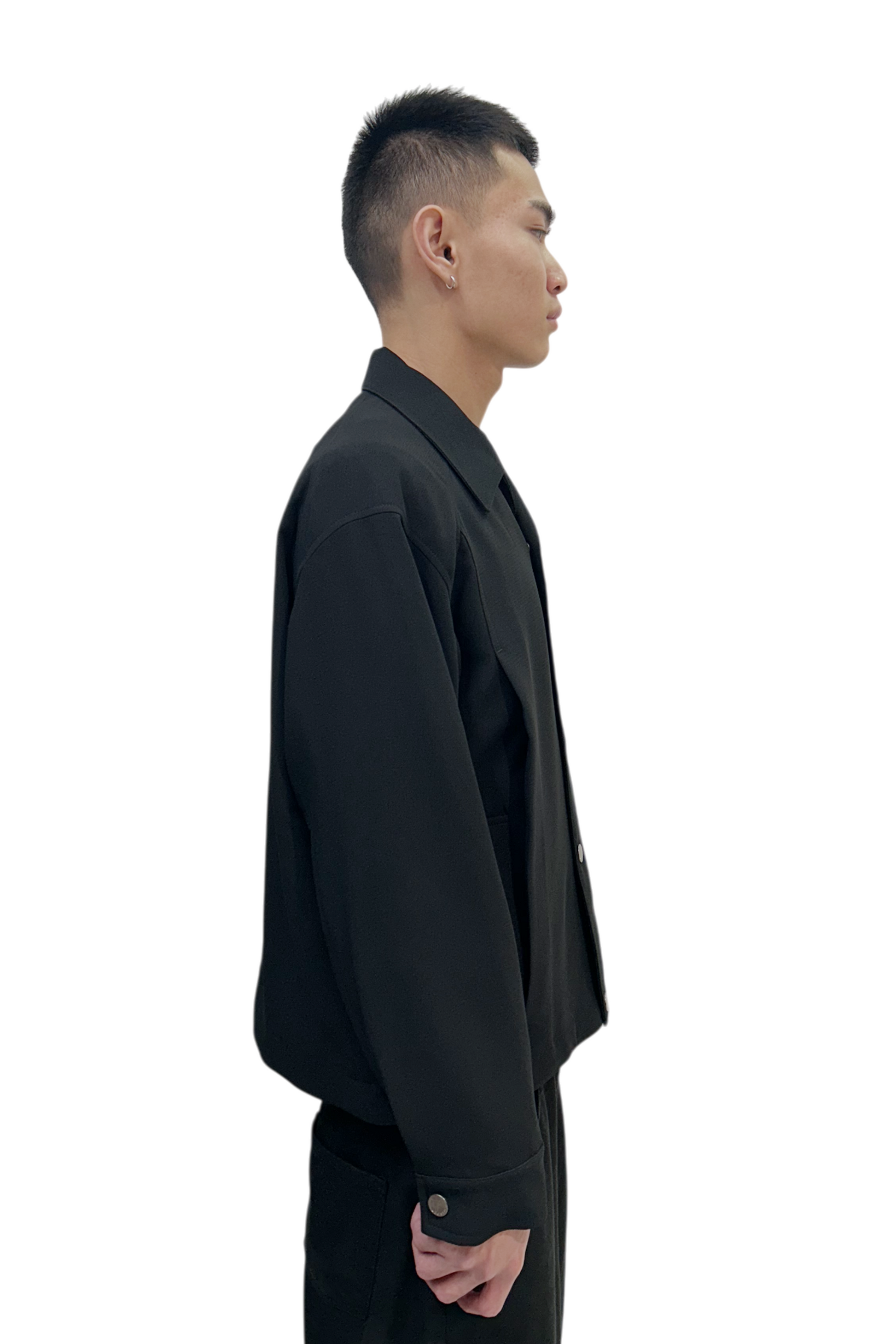 Ilcorso Classic Button Up Black | ODD EVEN