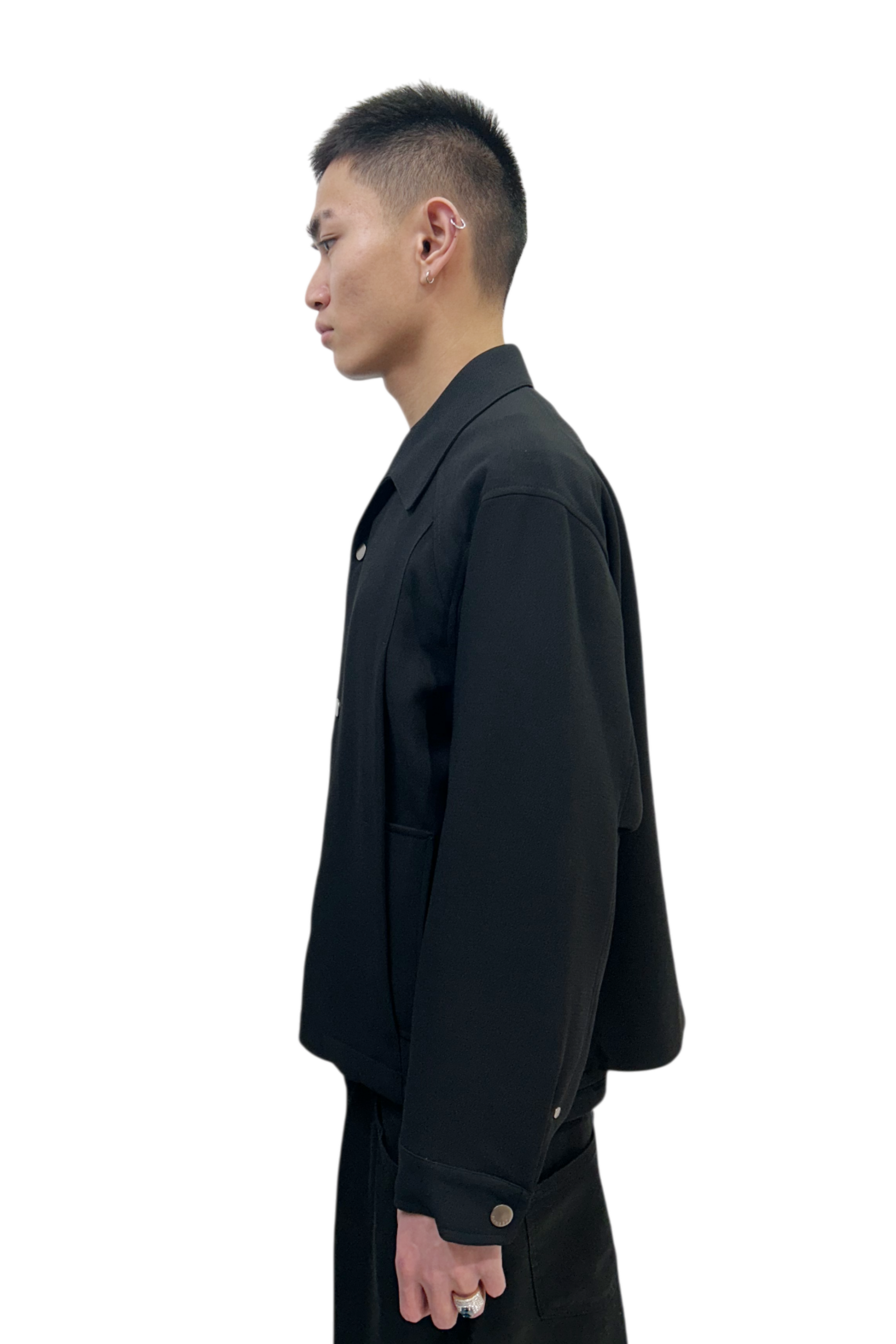 Ilcorso Classic Button Up Black | ODD EVEN