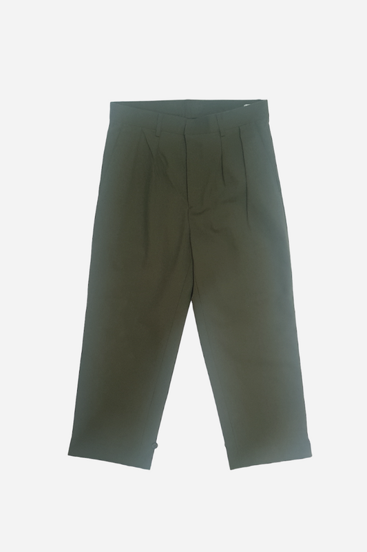 The Other Wool Button Pants Olive l ODD EVEN