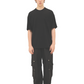 Game Snap Button Detail Cargo Pants Black