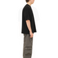 Game Snap Button Detail Cargo Pants Charcoal