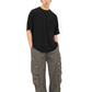 Game Snap Button Detail Cargo Pants Charcoal
