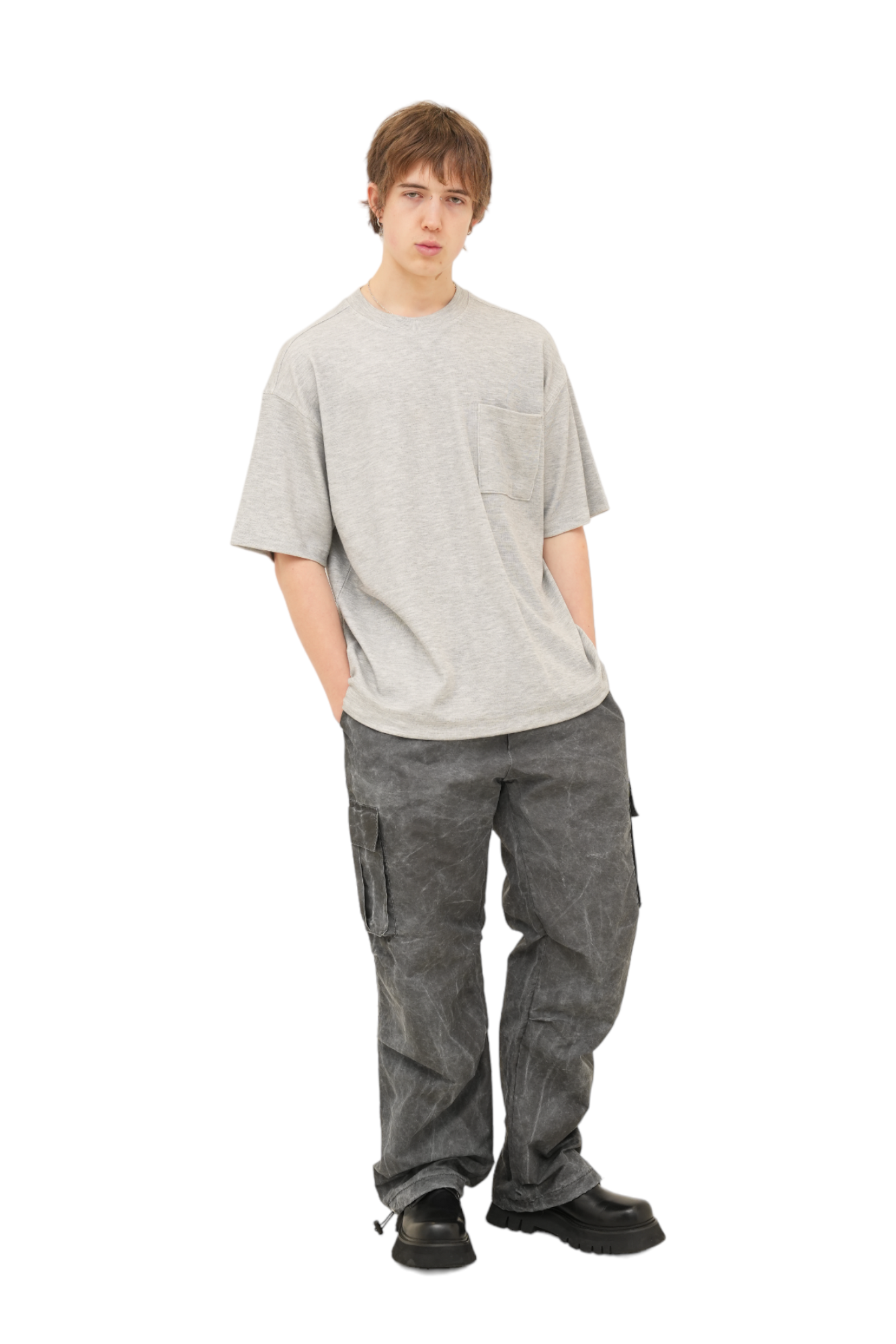 Game Washed Detail Cargo Pants Dark Washed