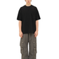 Game Snap Button Detail Cargo Pants Charcoal