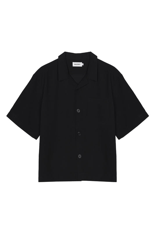 Malenkii Bloom Vacation S/S Shirt Black | ODD EVEN