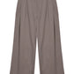 Margaret 2-Tuck Pants Brown | ODD EVEN