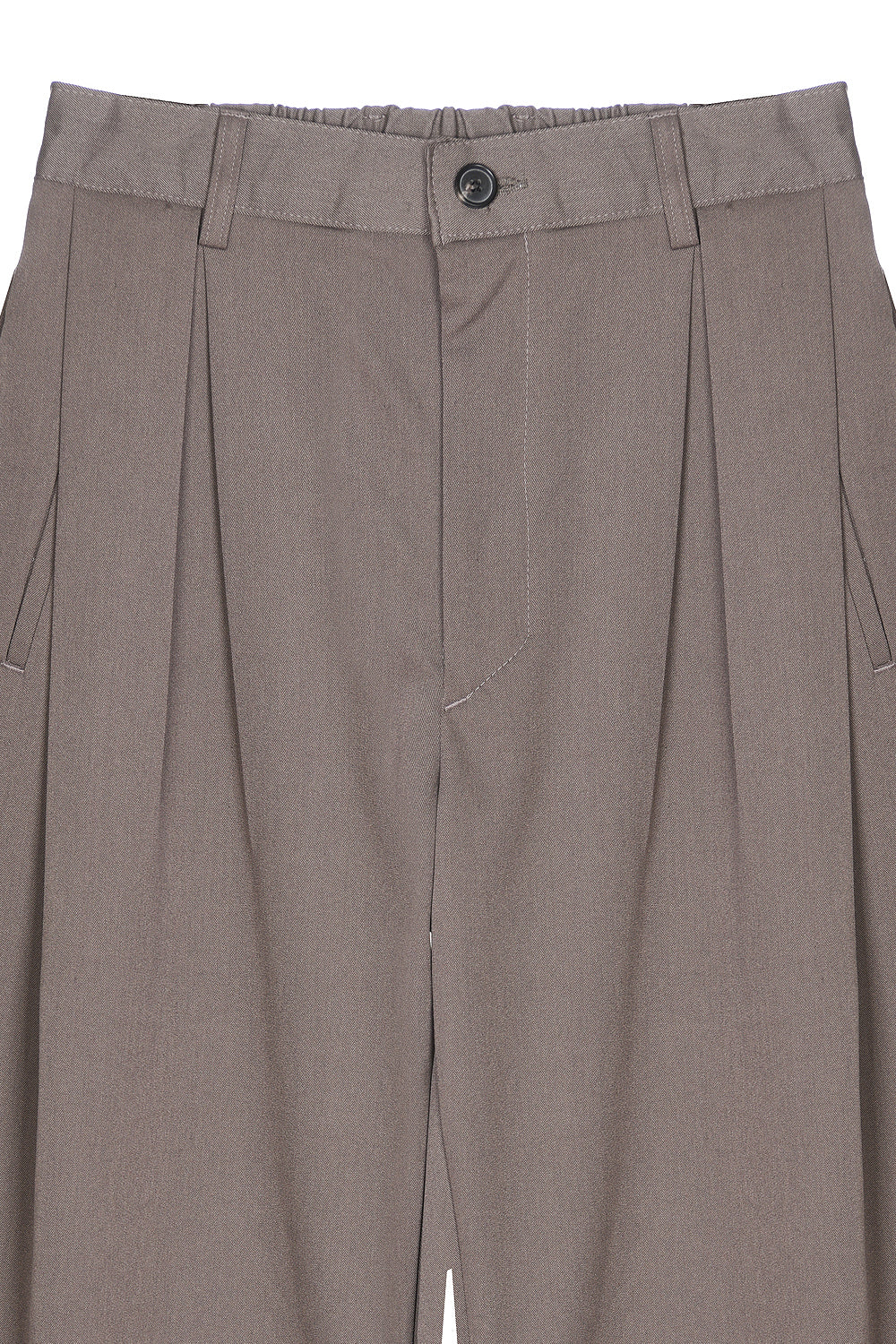 Margaret 2-Tuck Pants Brown | ODD EVEN