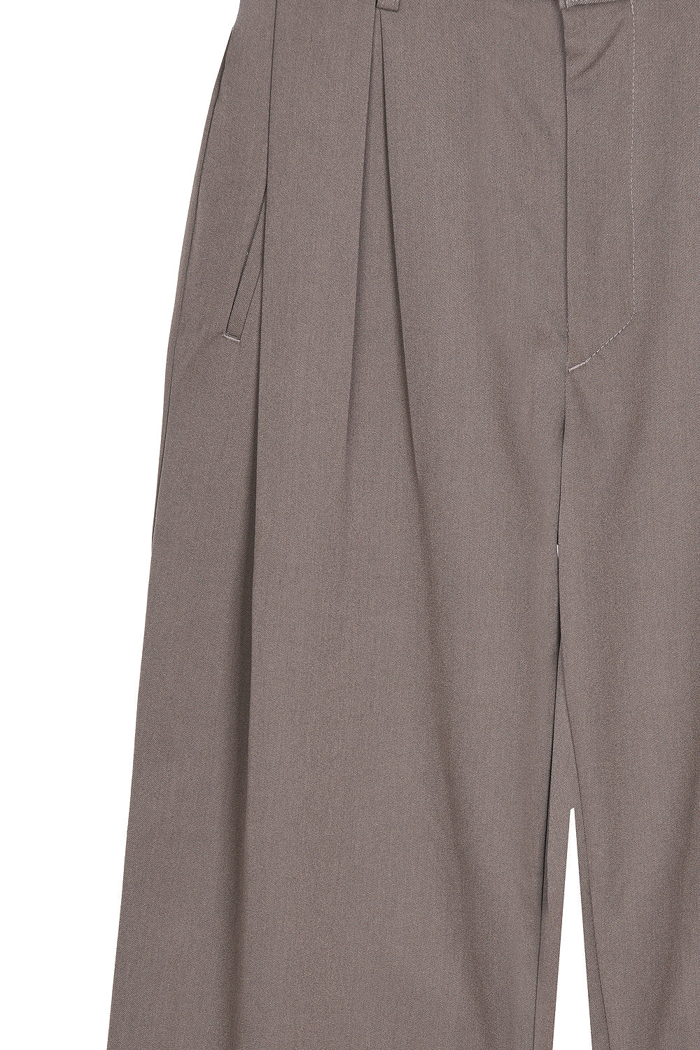 Margaret 2-Tuck Pants Brown | ODD EVEN
