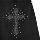 Develop Korea Gothic Cross Jeans Black | ODD EVEN