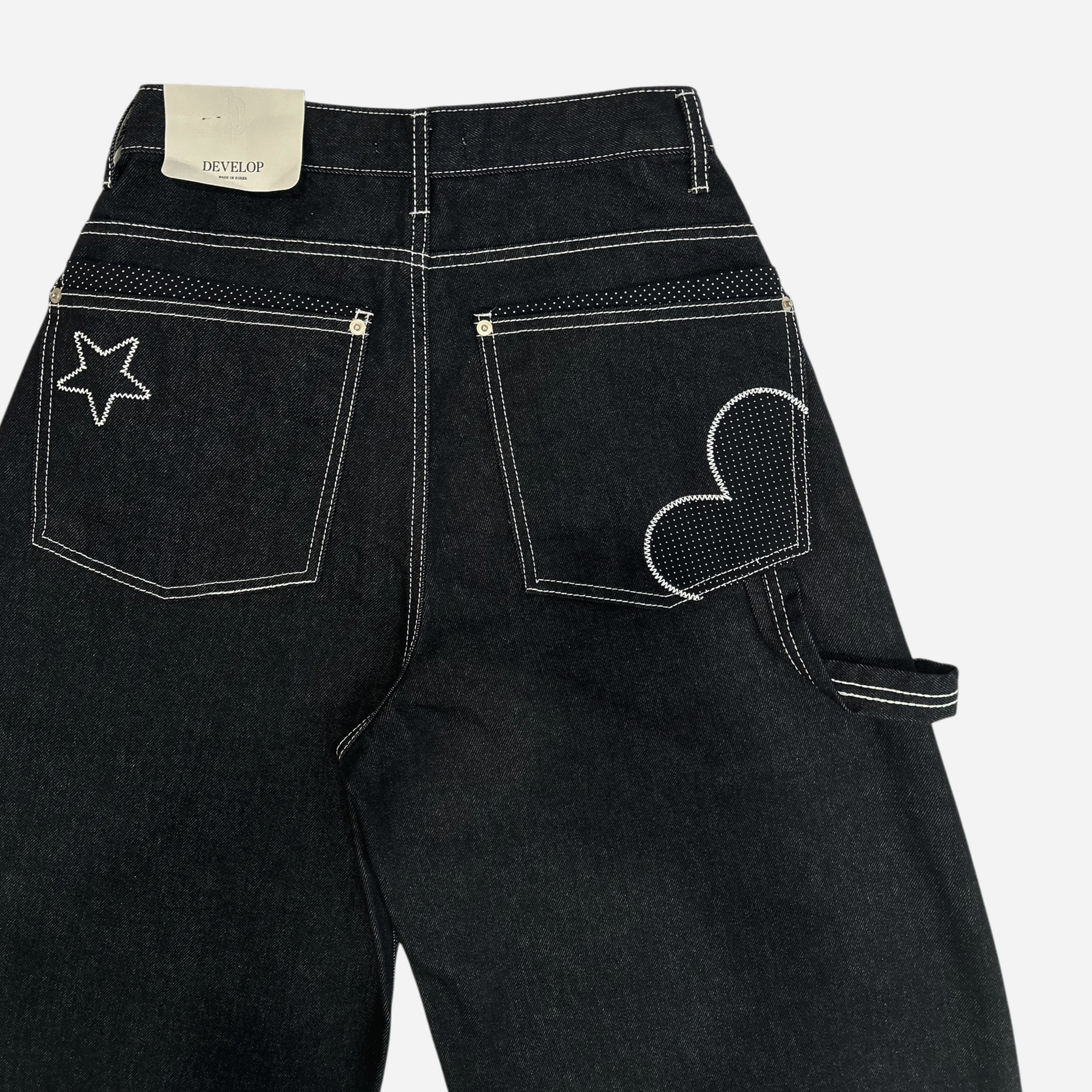 Develop Korea Eclipse Jeans Black | ODD EVEN