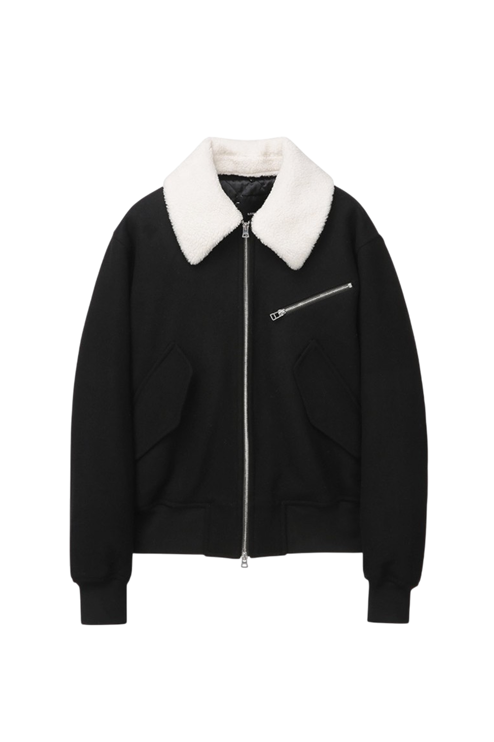 Ilcorso Evoque Wool Shearling Jacket Black | ODD EVEN
