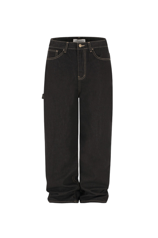 Develop Korea Golden Crown Jeans Black | ODD Even
