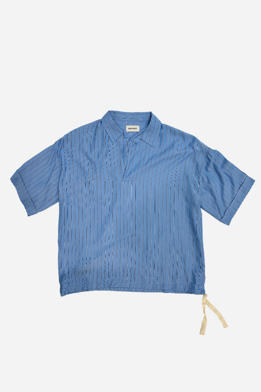 Malenkii Racing Stripe Shirt Blue | ODD EVEN