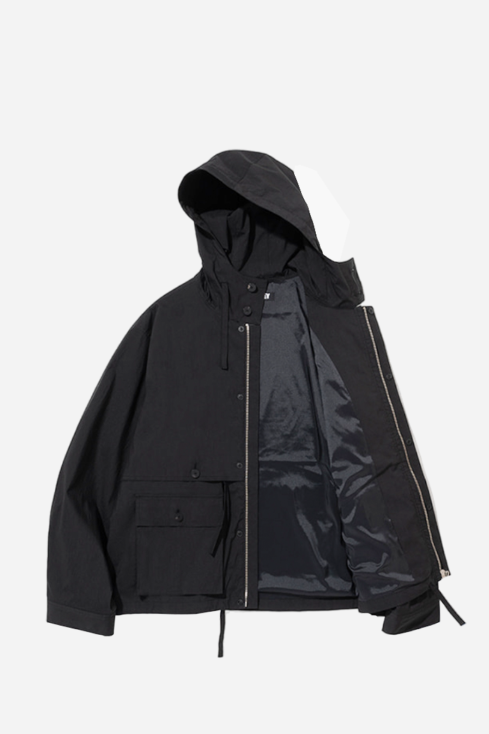 LJG Hyde Hood Parka Black | ODD EVEN