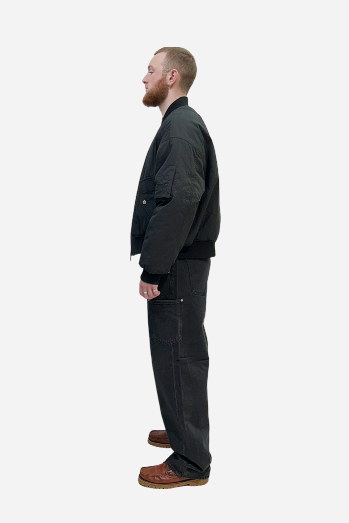 Invis-Able Midnight Bomber Jacket Black | ODD EVEN