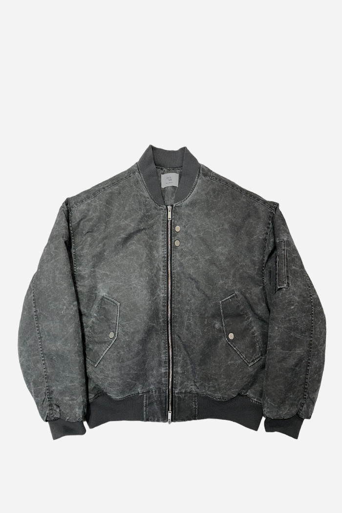 Invis-Able Midnight Bomber Jacket Charcoal | ODD EVEN