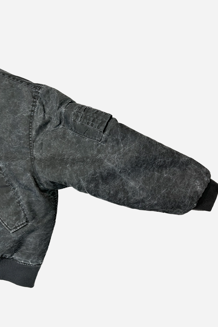 Invis-Able Midnight Bomber Jacket Charcoal | ODD EVEN