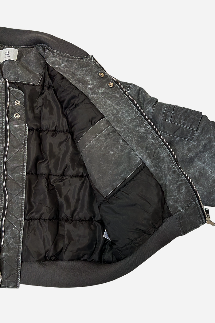 Invis-Able Midnight Bomber Jacket Charcoal | ODD EVEN