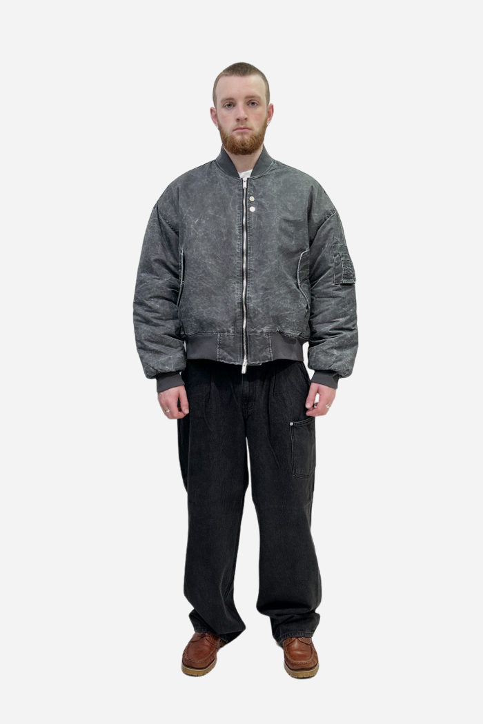 Invis-Able Midnight Bomber Jacket Charcoal | ODD EVEN