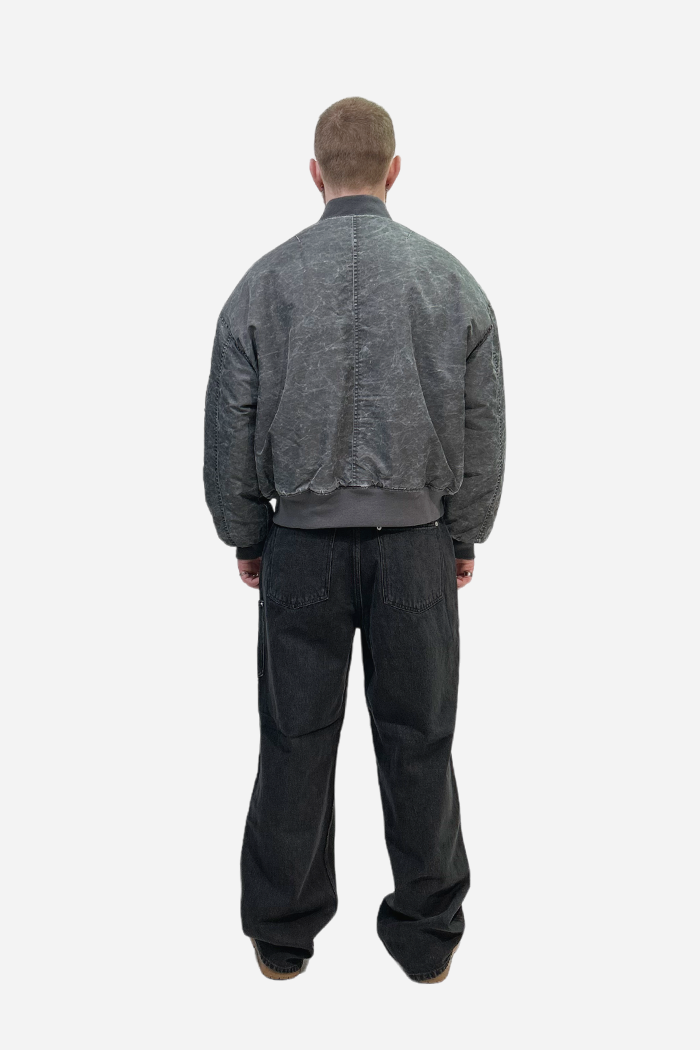 Invis-Able Midnight Bomber Jacket Charcoal | ODD EVEN