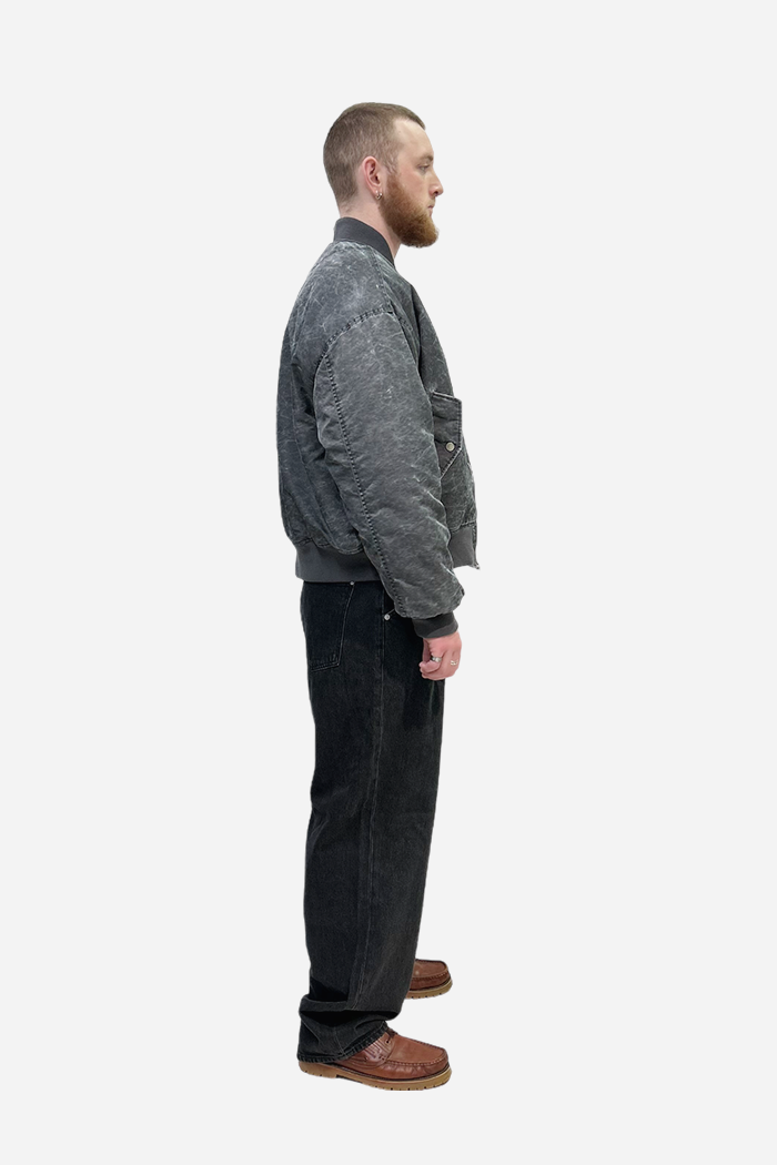 Invis-Able Midnight Bomber Jacket Charcoal | ODD EVEN