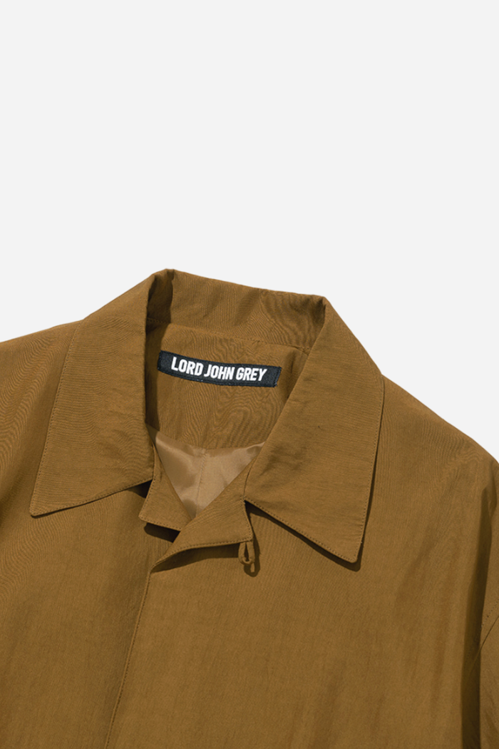 LJG Molesey Open Collar Jacket Yellow Brown