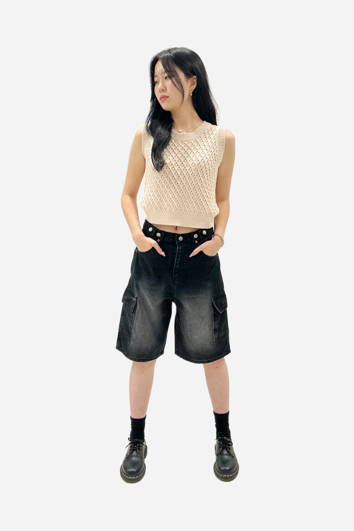 Develop Korea Morbid Jorts Black | ODD EVEN