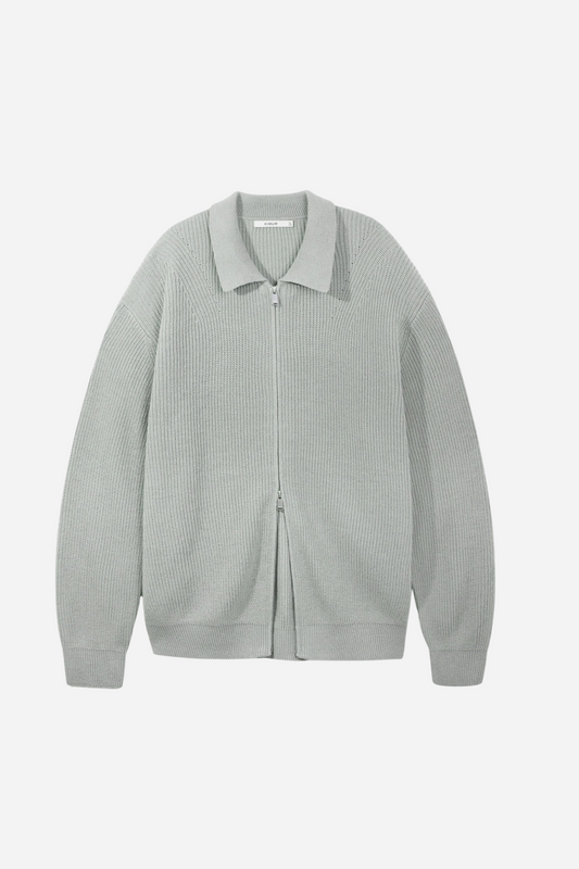 Kiimuir Mozart Zip Knit Grey | ODD EVEN