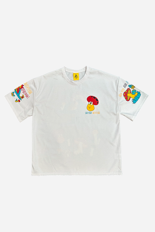 By Attention Mush Room T-Shirt White | ODD EVEN
