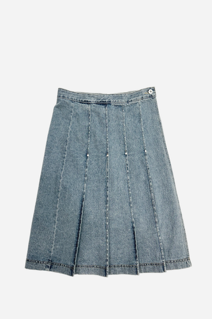 Develop Korea Nail In The Coffin Skirt Blue | ODD EVEN