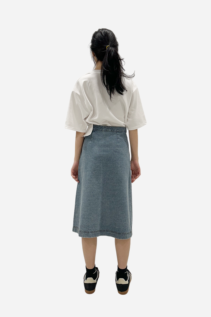 Develop Korea Nail In The Coffin Skirt Blue | ODD EVEN