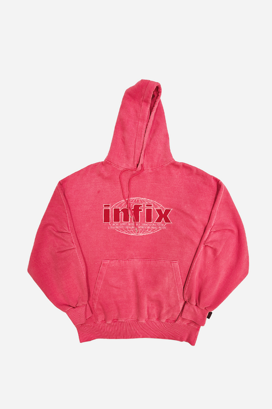 Clear Infix Nu/metal Hoodie Cherry | ODD EVEN