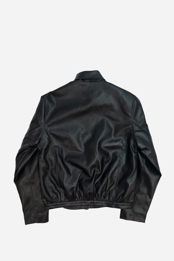Ireri Propeller Faux Leather Jacket Black | ODD EVEN – Odd Even