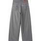Develop Korea School Days Pinstripe Pants Grey | ODD EVEN