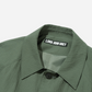 LJG Seersucker Balmacaan Coat Sage Green | ODD EVEN