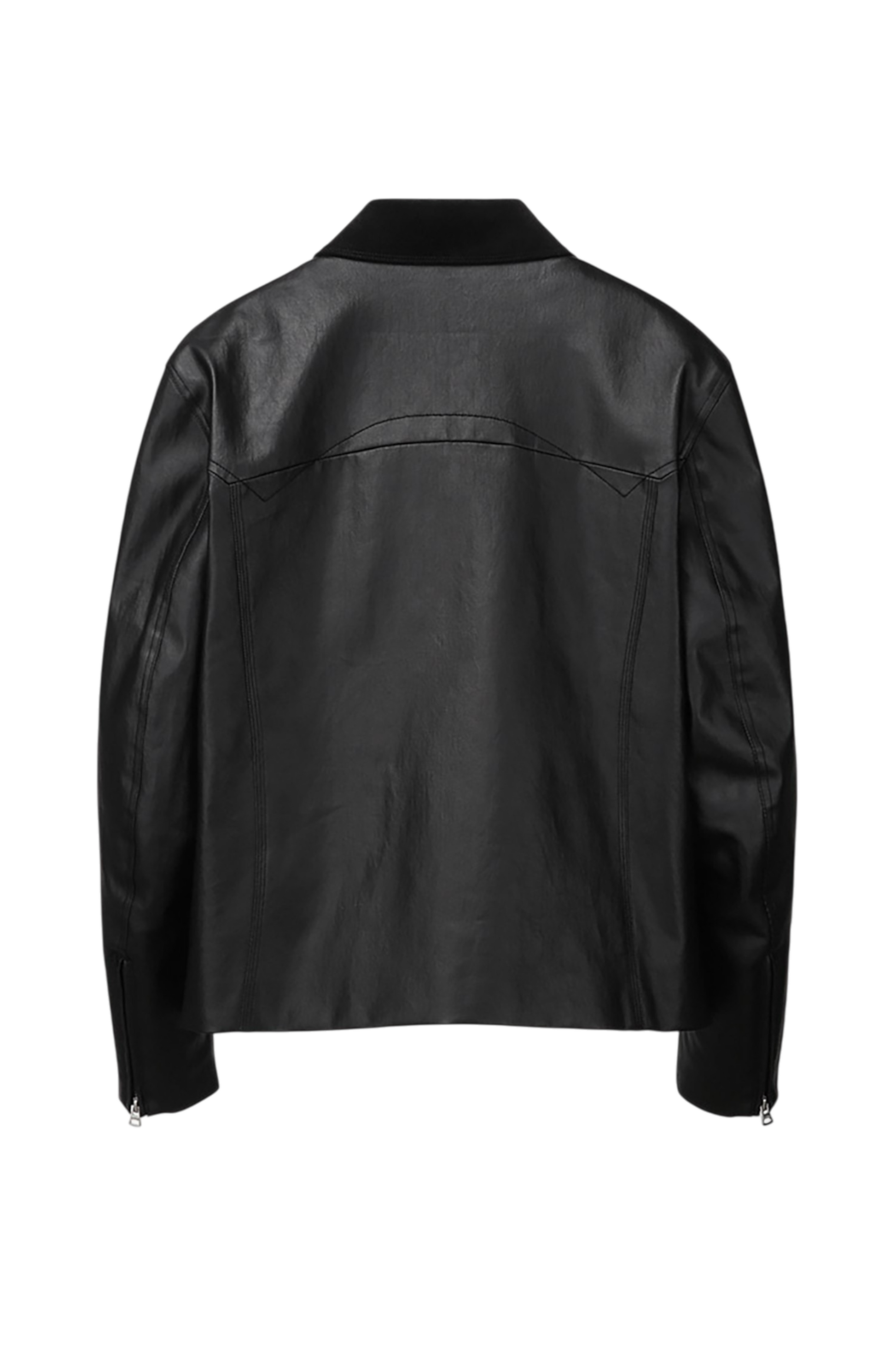 Ilcorso Skulls Crop Coated Jacket Black | ODD EVEN