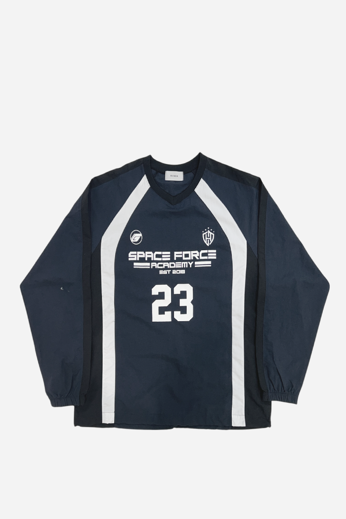 United States Space Force Logo Long Sleeve Shirt - 6 Oz Cotton, Printed In USA (XXL, Black)