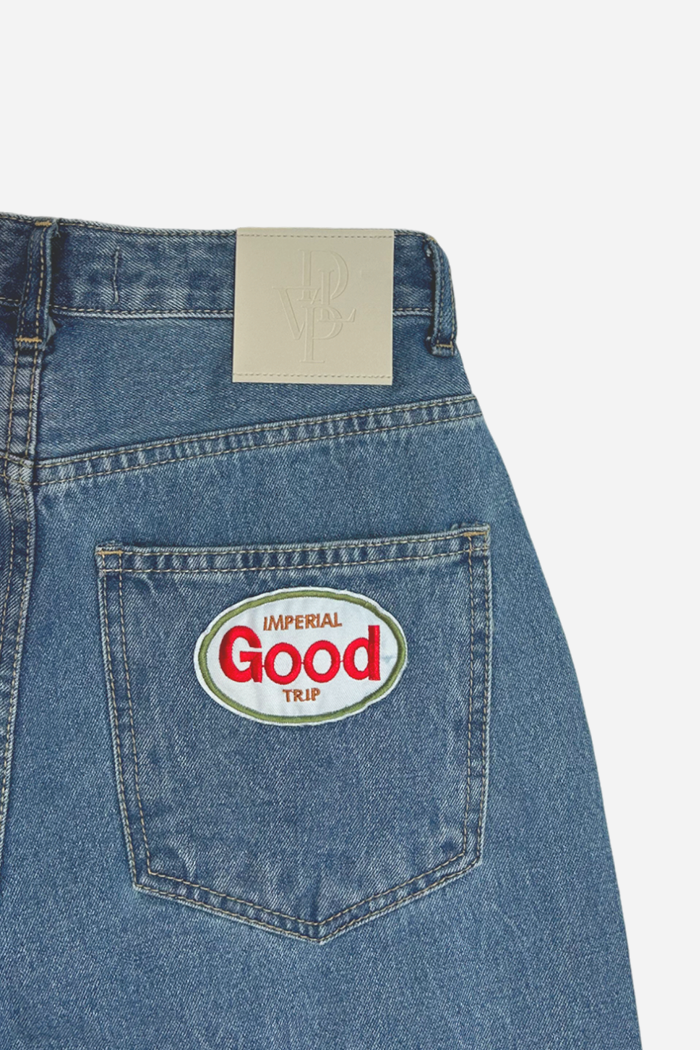 Develop Korea Sports Are Good Jeans Blue | ODD EVEN