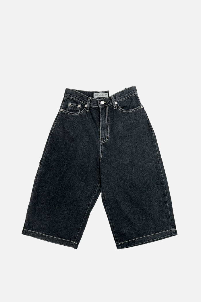 Develop Korea Tally Ho! Jorts Indigo | ODD EVEN