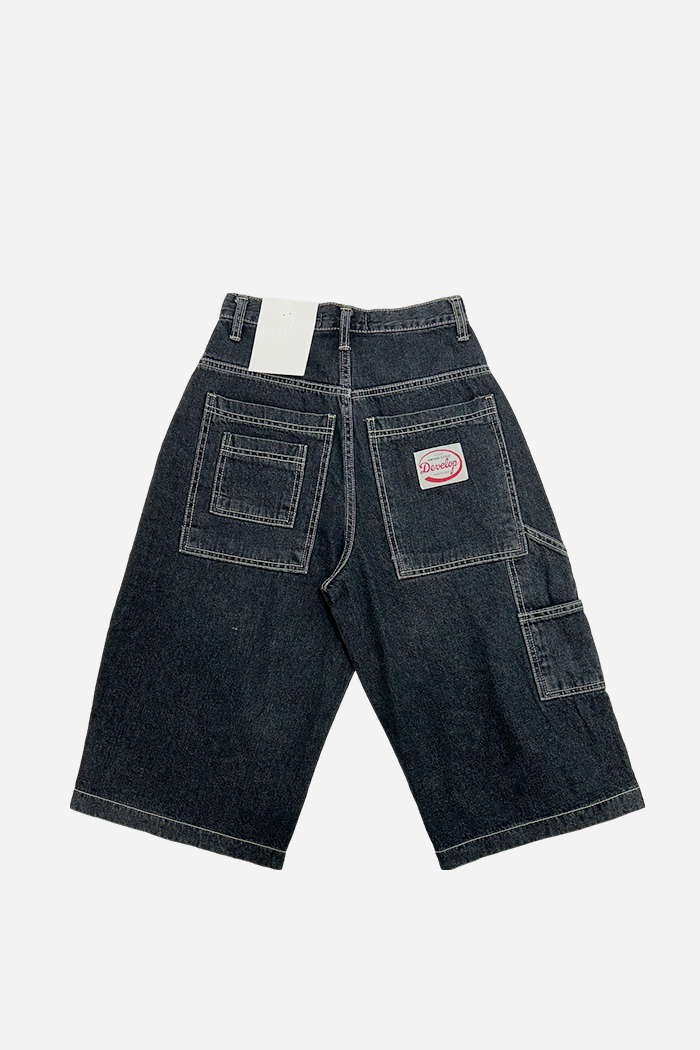 Develop Korea Tally Ho! Jorts Indigo | ODD EVEN