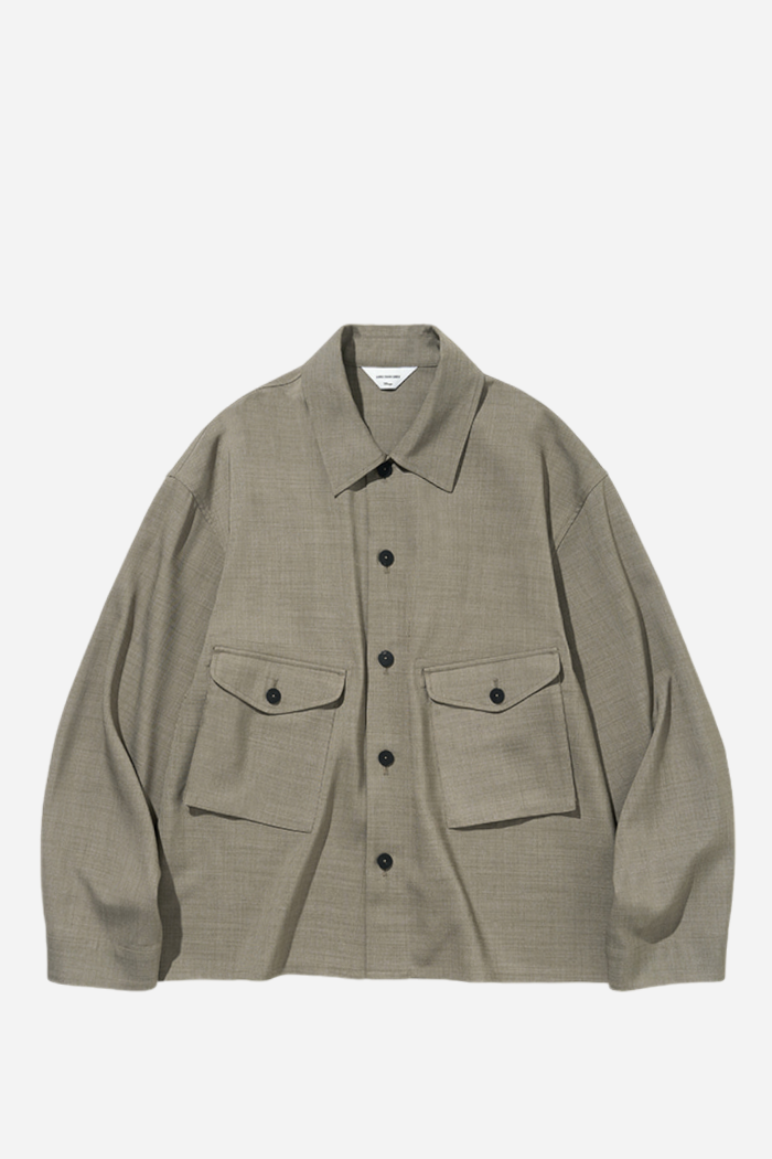 LJG Two Pocket Shirt Jacket Beige | ODD EVEN