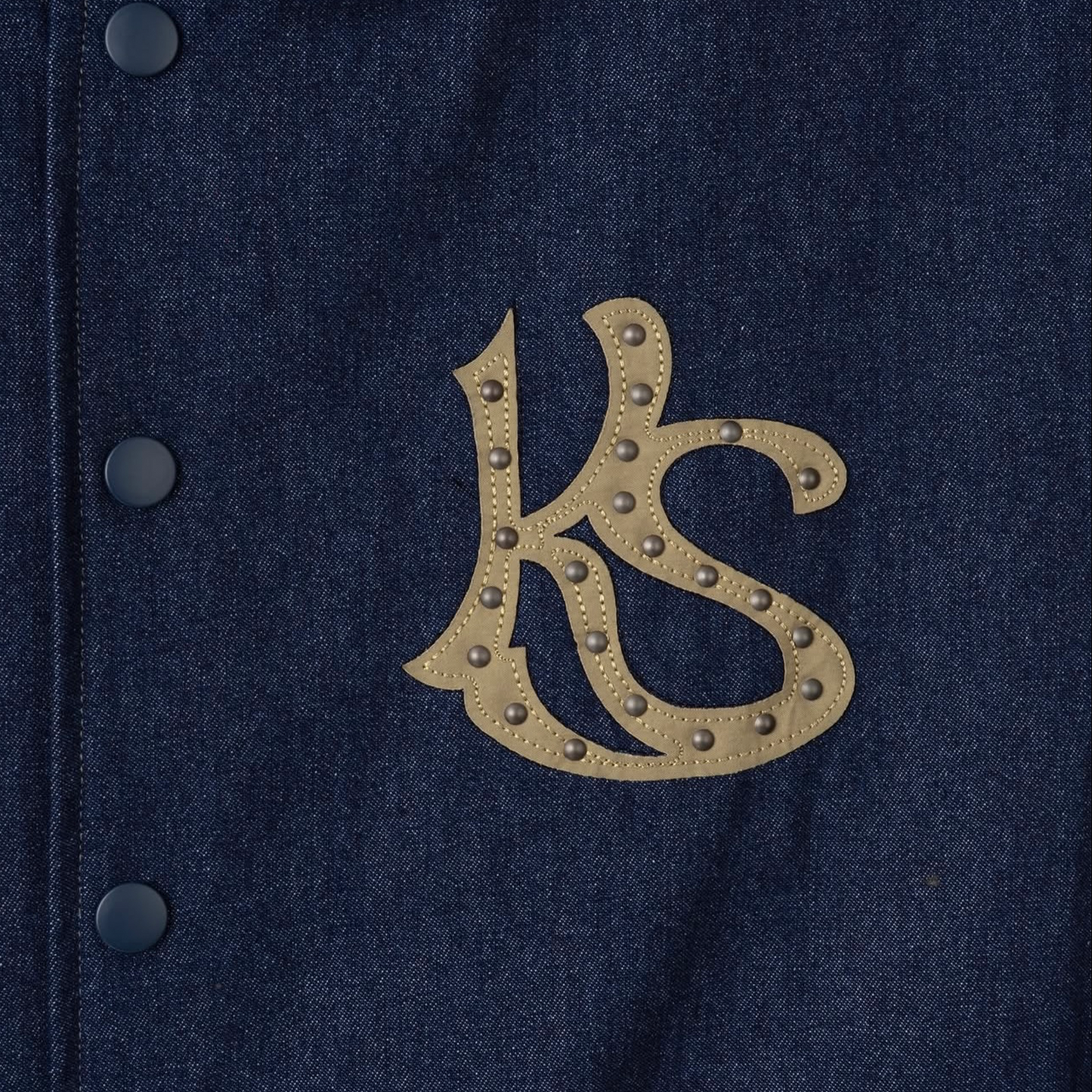 Kaleidoscope Varsity Letterman Jacket Navy